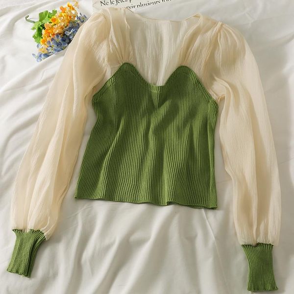 women's blouses & shirts 2021 transparent long sleeve blouse women knit body shirt fashion korean slim girl streetwear ladies pullover, White
women's blouses & shirts 2021 transparent long sleeve blouse women knit body shirt fashion korean slim girl streetwear ladies pullover, White