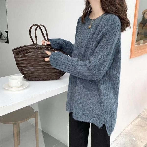 short blouse sweater loose bottomed sweater, style outside, spring and autumn, White;black
short blouse sweater loose bottomed sweater, style outside, spring and autumn, White;black