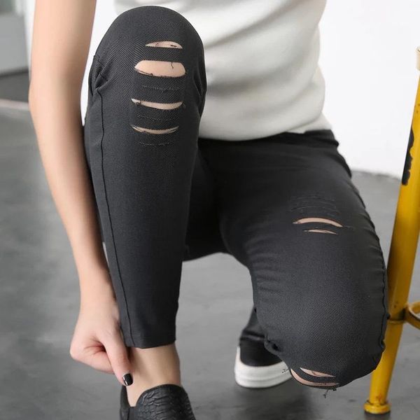 women's leggings multi holes pants spring autumn women ladies solid color slim pencil legging black high waist stretch leggin capri
women's leggings multi holes pants spring autumn women ladies solid color slim pencil legging black high waist stretch leggin capri