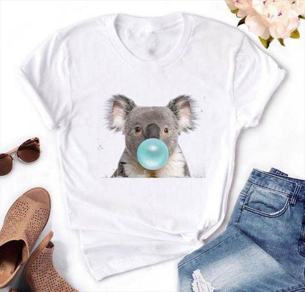 cute koala print men short sleeve o neck loose summer ladies tee clothes camisetas mujer, White;black
cute koala print men short sleeve o neck loose summer ladies tee clothes camisetas mujer, White;black