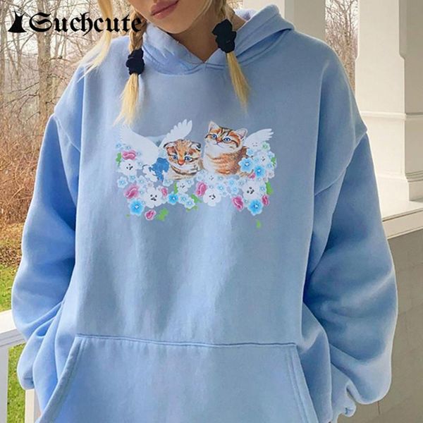 women's hoodies & sweatshirts suchcute cat print kawaii women sweatshirt loose casual long sleeve pullover pockets hoody cute sweet, Black
women's hoodies & sweatshirts suchcute cat print kawaii women sweatshirt loose casual long sleeve pullover pockets hoody cute sweet, Black