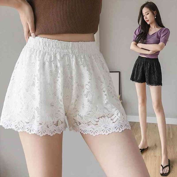 women summer sweet stretch lace three-point shorts fashion candy color short, White;black
women summer sweet stretch lace three-point shorts fashion candy color short, White;black