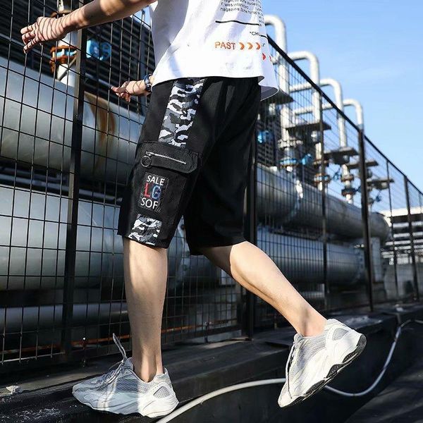 men's pants workwear shorts boy teen big 13 years old summer five-point 15 junior high school students hip-hop tide brand ins, Black
men's pants workwear shorts boy teen big 13 years old summer five-point 15 junior high school students hip-hop tide brand ins, Black