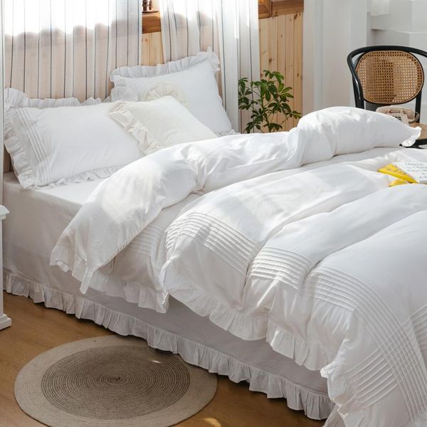 bedding sets super sale white set elegant handmade ruffle duvet cover princess bed home sheet cotton pillowcases
bedding sets super sale white set elegant handmade ruffle duvet cover princess bed home sheet cotton pillowcases
