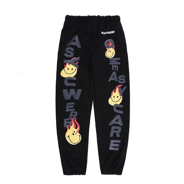 men's pants harajuku 3d foma letter smiley flame pattern joggers sweatpants men and women streetwear baggy sweat oversize loose 9c, Black
men's pants harajuku 3d foma letter smiley flame pattern joggers sweatpants men and women streetwear baggy sweat oversize loose 9c, Black