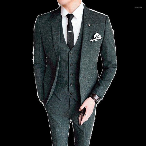 men's suits & blazers (jacket + vest pants) male luxury groom solid color mariage terno slim wedding tuxedo 3-pcs set mens formal high, White;black
men's suits & blazers (jacket + vest pants) male luxury groom solid color mariage terno slim wedding tuxedo 3-pcs set mens formal high, White;black