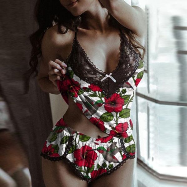 new lingerie set sleepwear women elegant lace deep v-neck cami and shorts pajamas 2021 summer backless nightwear mujer 2xl w0xa, Black;white
new lingerie set sleepwear women elegant lace deep v-neck cami and shorts pajamas 2021 summer backless nightwear mujer 2xl w0xa, Black;white