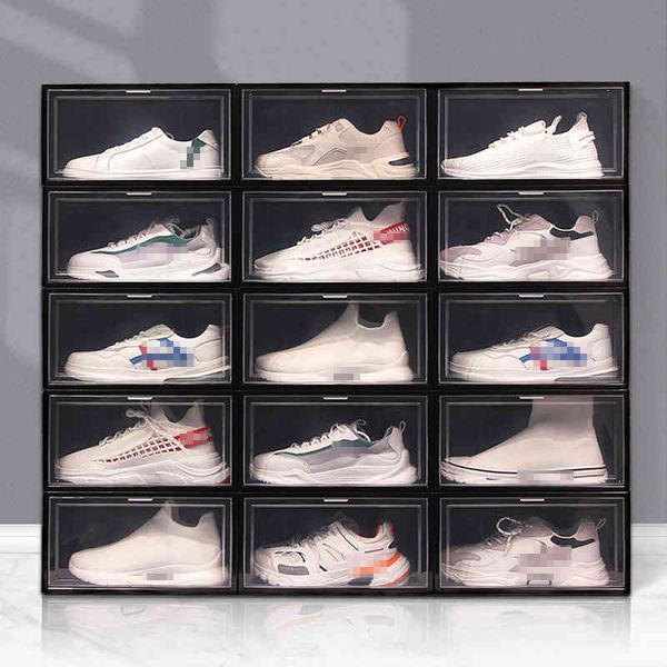 large clear shoe box foldable storage plastic transparent home organizer stackable display superimposed combination shoes containers cabinet
large clear shoe box foldable storage plastic transparent home organizer stackable display superimposed combination shoes containers cabinet