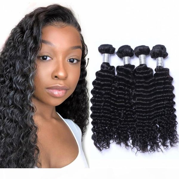 4 bundles deep wave human hair weaves 100g pc mongolian virgin hair natural color double drawn weft, Black
4 bundles deep wave human hair weaves 100g pc mongolian virgin hair natural color double drawn weft, Black