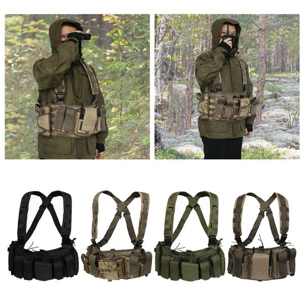 women men outdoor gaming fishing vest tactical vest chest rig molle pouch magazine bag war game equipment protect, Camo;black
women men outdoor gaming fishing vest tactical vest chest rig molle pouch magazine bag war game equipment protect, Camo;black