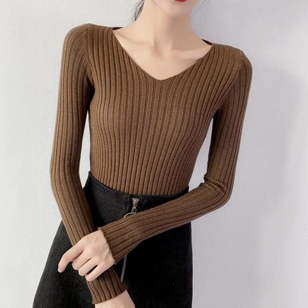 women's sweaters women sweater long sleeve solid color v-neck pullover ribbed bottoming shirt outerwear lady jumpers autumn winter, White;black
women's sweaters women sweater long sleeve solid color v-neck pullover ribbed bottoming shirt outerwear lady jumpers autumn winter, White;black
