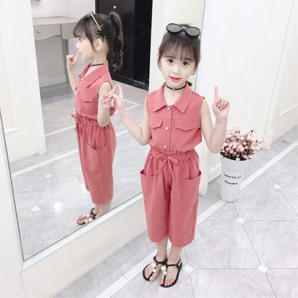 ensemble d't en mousseline soie adolescentes, haut et pantalon sans manches, 2 pices, rouge/rose, vtements pour enfants de 4 6 8, White
ensemble d't en mousseline soie adolescentes, haut et pantalon sans manches, 2 pices, rouge/rose, vtements pour enfants de 4 6 8, White