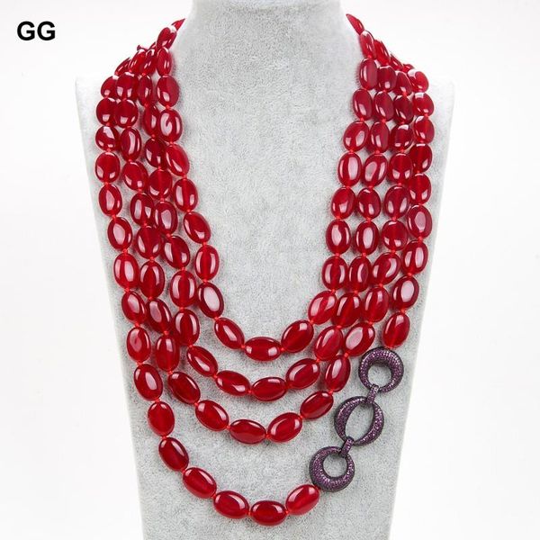 chains jk 20''-29" 4 strands oval red jades purple cz pave connector necklace for women, Silver
chains jk 20''-29" 4 strands oval red jades purple cz pave connector necklace for women, Silver