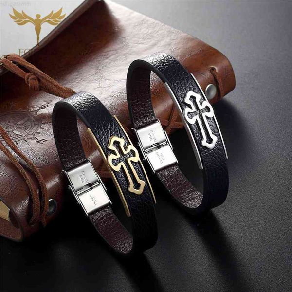 cool leather bracelets for men retro cross design gold silver color stainless steel cuff bangles bracelet cuir homme, Red;brown
cool leather bracelets for men retro cross design gold silver color stainless steel cuff bangles bracelet cuir homme, Red;brown