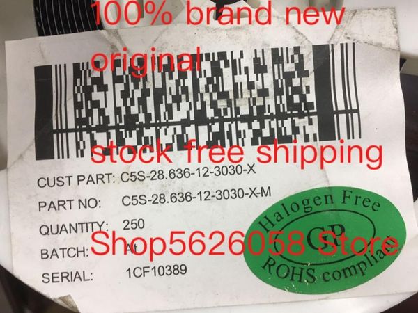 smart power plugs c5s-28.636-12-3030-x smd 100% original 20pcs-200pcs/lot stock
smart power plugs c5s-28.636-12-3030-x smd 100% original 20pcs-200pcs/lot stock