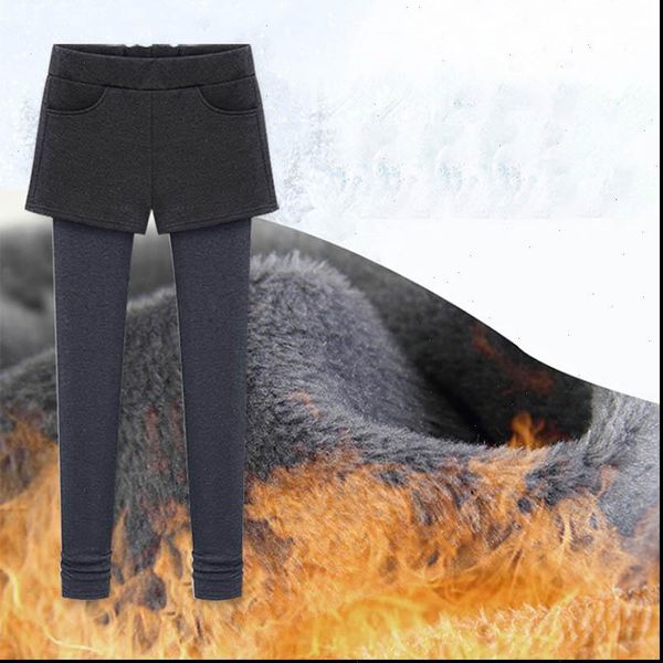 fashion winter false two piece pant skirt women leggings high waist high elasticity slim solid m 6xl plus size leggings, Black
fashion winter false two piece pant skirt women leggings high waist high elasticity slim solid m 6xl plus size leggings, Black