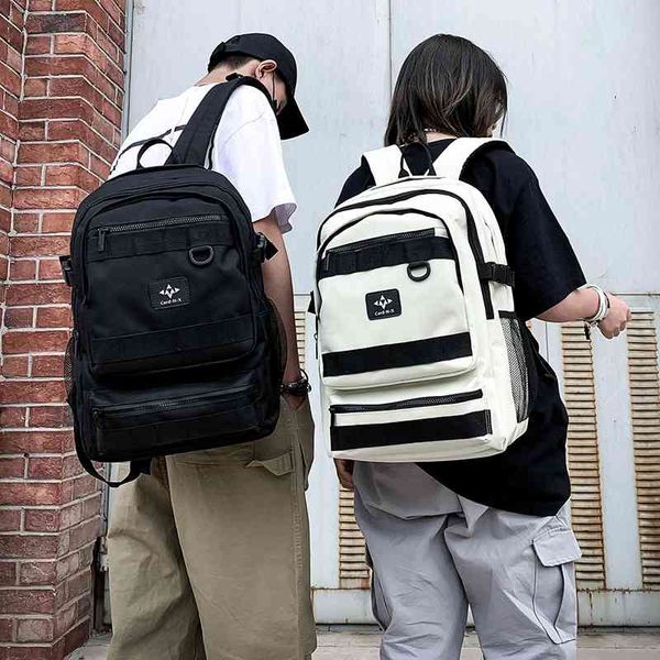 2021 new double shoulder bag men's fashion trend personality high school student schoolbag korean versatile couple backpack
2021 new double shoulder bag men's fashion trend personality high school student schoolbag korean versatile couple backpack