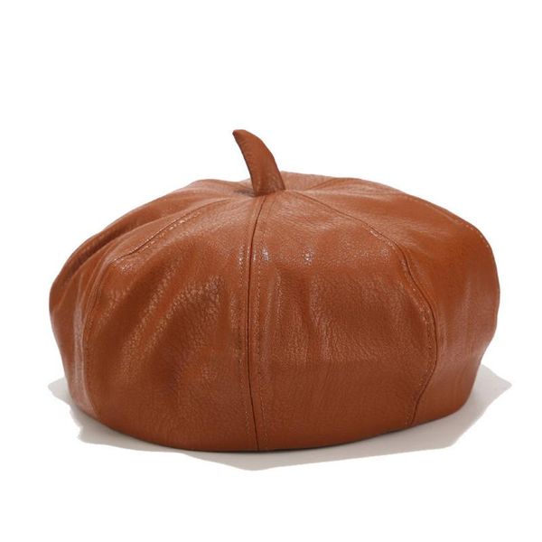 berets handmade women solid leather pumpkin hat octagonal cap painter beret gifts flat woman beanie #py2, Blue;gray
berets handmade women solid leather pumpkin hat octagonal cap painter beret gifts flat woman beanie #py2, Blue;gray