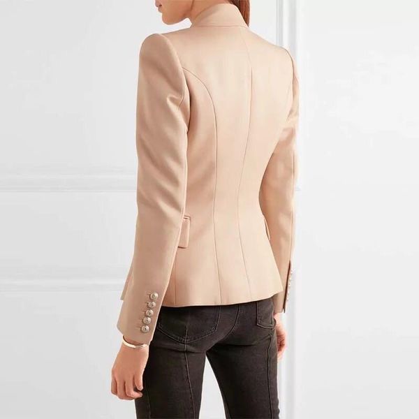 women's suits & blazers quality office ladies slim fit blazer women double breasted metel button streetwear female outerwear coat puls, White;black
women's suits & blazers quality office ladies slim fit blazer women double breasted metel button streetwear female outerwear coat puls, White;black