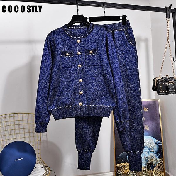 women's two piece pants set women autumn fashion long sleeve tracksuit knitted sweater + little feet sets plus size, White
women's two piece pants set women autumn fashion long sleeve tracksuit knitted sweater + little feet sets plus size, White