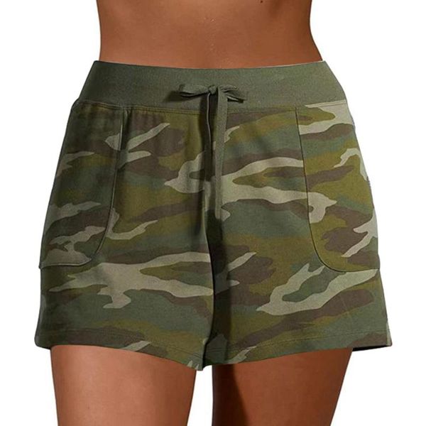women's shorts loose camouflage print lace up sports fitness yoga all match simple all-match comfortable kady, White;black
women's shorts loose camouflage print lace up sports fitness yoga all match simple all-match comfortable kady, White;black