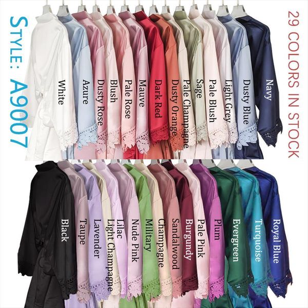 satin pajamas wedding robe womens sleepwears bridesmaid sister mother of the bride robes lace female bathrobe a9007, Black;red
satin pajamas wedding robe womens sleepwears bridesmaid sister mother of the bride robes lace female bathrobe a9007, Black;red