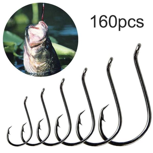 160pcs fishing soft worm hooks high carbon steel saltwater freshwater sharp fishing circle jig hooks carbon steel saltwate
160pcs fishing soft worm hooks high carbon steel saltwater freshwater sharp fishing circle jig hooks carbon steel saltwate
