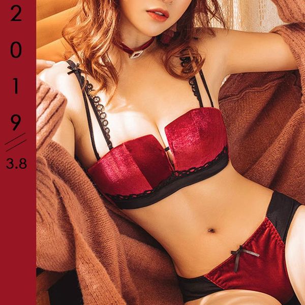 bras sets french brand women bra and panties set push up brassiere thick underwear lace for small breast a b cup lingerie, Red;black 
bras sets french brand women bra and panties set push up brassiere thick underwear lace for small breast a b cup lingerie, Red;black