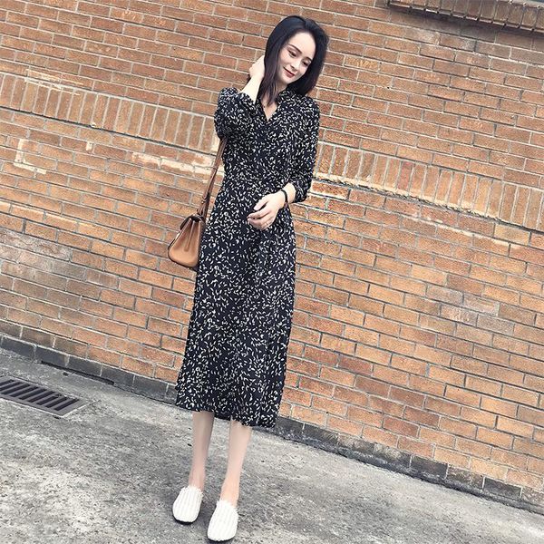 casual dresses timis li black vintage spring lady long chiffon dress korean fashion women sleeved polka dot pleated, Black;gray
casual dresses timis li black vintage spring lady long chiffon dress korean fashion women sleeved polka dot pleated, Black;gray