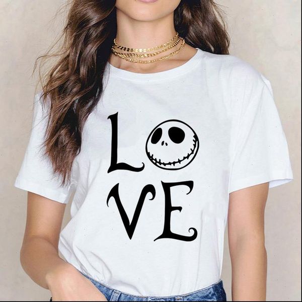 nightmare before christmas love graphic print tshirt 90s tees female short sleeve t shirt women cartoon harajuku t shirt, White
nightmare before christmas love graphic print tshirt 90s tees female short sleeve t shirt women cartoon harajuku t shirt, White