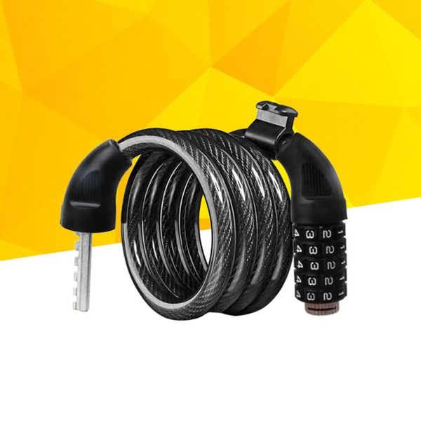 bike locks 5 digit cycling heavy duty 120cm cable password lock (black)
bike locks 5 digit cycling heavy duty 120cm cable password lock (black)