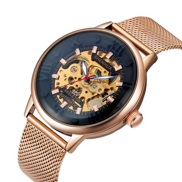 wristwatches gold automatic mechanical watch men unique glass leather stainless steel strap steam skeleton male clock sports, Slivery;brown
wristwatches gold automatic mechanical watch men unique glass leather stainless steel strap steam skeleton male clock sports, Slivery;brown