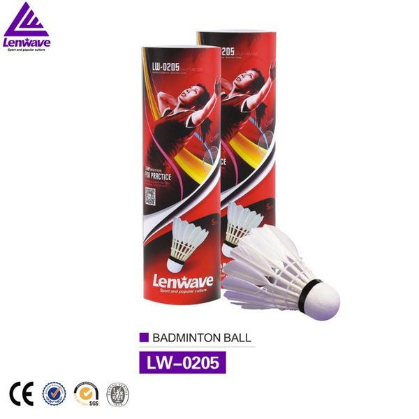 5 pieces / piece lenwave wholesale white badminton natural feathers hard foam badminton six loaded
5 pieces / piece lenwave wholesale white badminton natural feathers hard foam badminton six loaded