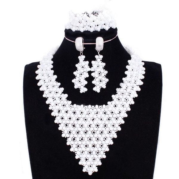 wedding jewelry sets 4ujewelry necklace crystal white handmade african beaded bridal jewellery set 2021 with earrings and bracelet, Slivery;golden
wedding jewelry sets 4ujewelry necklace crystal white handmade african beaded bridal jewellery set 2021 with earrings and bracelet, Slivery;golden