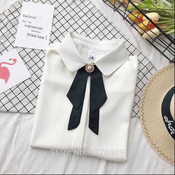 lolita chiffon blouse hight school student uniform peter pan collar bowknot tie shirt mori girl harajuku causal tee, White
lolita chiffon blouse hight school student uniform peter pan collar bowknot tie shirt mori girl harajuku causal tee, White