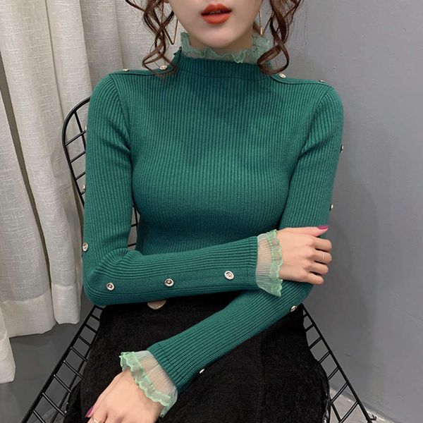 edge high collar bottomed sweater autumn and winter style temperament stitching, White;black
edge high collar bottomed sweater autumn and winter style temperament stitching, White;black