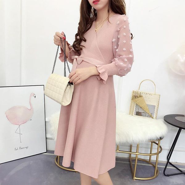 maternity dresses autumn winter fashion v-neck clothes for pregnant women mother daily warm knitted pregnancy dress, White
maternity dresses autumn winter fashion v-neck clothes for pregnant women mother daily warm knitted pregnancy dress, White