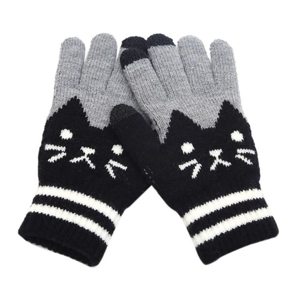sports gloves 25# cut cat knit women winter click screen fingers plus velvet warm fleece full finger for men and, Black
sports gloves 25# cut cat knit women winter click screen fingers plus velvet warm fleece full finger for men and, Black