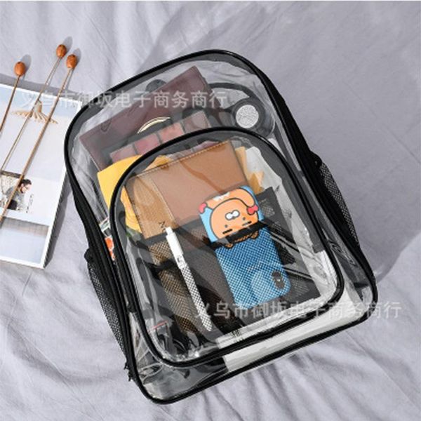 backpack kzqrnw pvc transparent schoolbag safety visible inside male and female students anti-jelly
backpack kzqrnw pvc transparent schoolbag safety visible inside male and female students anti-jelly