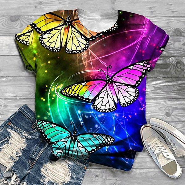 women's t-shirt short sleeve o-neck tee women butterfly printing casual streetwear 2021 harajuku female fashion, White
women's t-shirt short sleeve o-neck tee women butterfly printing casual streetwear 2021 harajuku female fashion, White