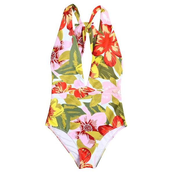 women flower printingone-piece swimsuit bikini neck strap waist bathing suit j78e
women flower printingone-piece swimsuit bikini neck strap waist bathing suit j78e