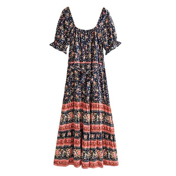 boho bandage adjust collar floral print women dress holiday short sleeve off shoulder midi dresses beach, Red
boho bandage adjust collar floral print women dress holiday short sleeve off shoulder midi dresses beach, Red