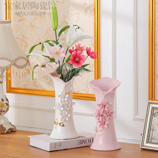 vases european ceramic gold-plated flower vase wedding housewarming living room decorations table water culture furnishings
vases european ceramic gold-plated flower vase wedding housewarming living room decorations table water culture furnishings