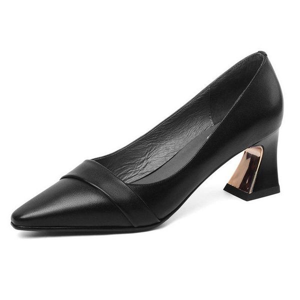 dress shoes arrival 2021 spring for women shallow genuine leather pointed toe woman heels shoe, Black
dress shoes arrival 2021 spring for women shallow genuine leather pointed toe woman heels shoe, Black