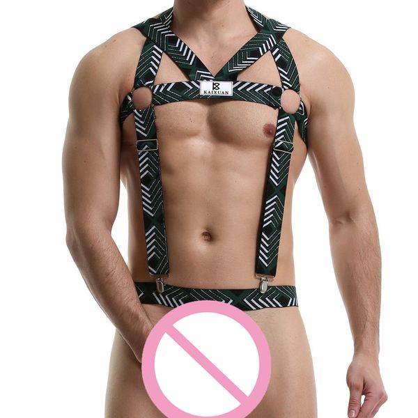 Mens Suspender Bodysuits Mankini Chest Harness Underwear Erotic Lingerie Cockring Ring Bikini Singlet Gay Jumpsuits Undershirts, Army green
Mens Suspender Bodysuits Mankini Chest Harness Underwear Erotic Lingerie Cockring Ring Bikini Singlet Gay Jumpsuits Undershirts, Army green
