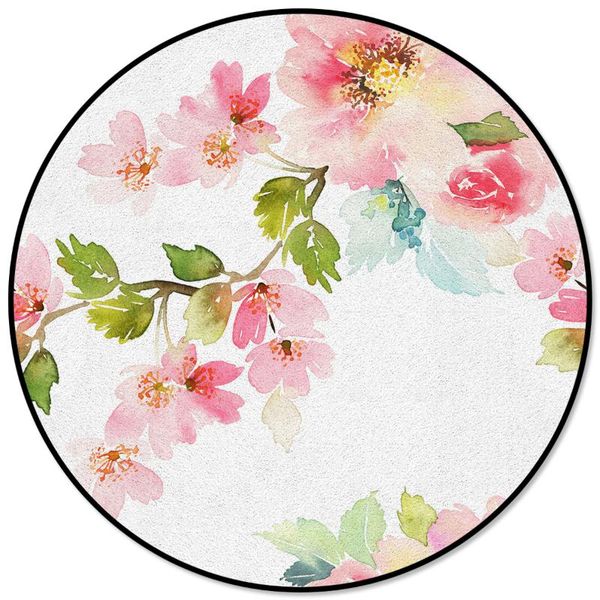 carpets modern home decorative round carpet peach blossom watercolor art plant area rugs parlor bedroom anti-slip floor mat
carpets modern home decorative round carpet peach blossom watercolor art plant area rugs parlor bedroom anti-slip floor mat