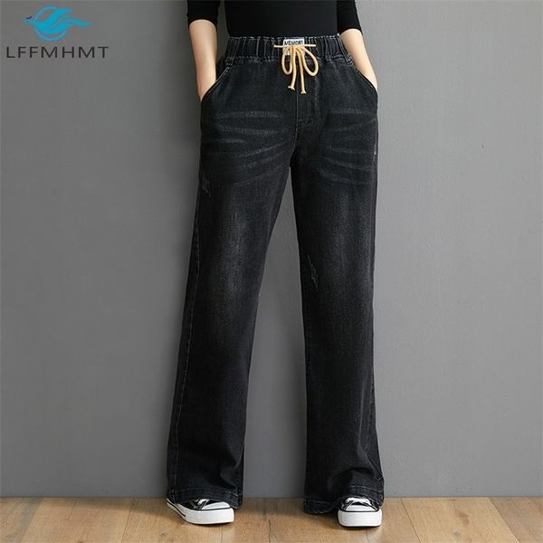 oys 202 elastic high waist women denim pants office lady korean simple casual loose jeans female solid color vintage trousers 210715, Blue
oys 202 elastic high waist women denim pants office lady korean simple casual loose jeans female solid color vintage trousers 210715, Blue