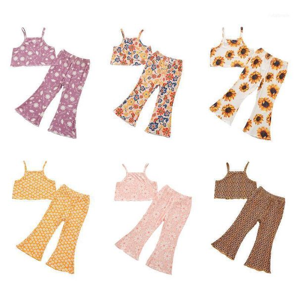clothing sets focusnorm 6 colors summer kids girls clothes 2pcs flowers printed strap sleeveless vest flare pants outfits 3-8y1, White
clothing sets focusnorm 6 colors summer kids girls clothes 2pcs flowers printed strap sleeveless vest flare pants outfits 3-8y1, White