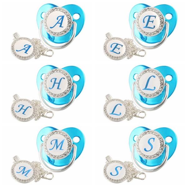 pacifiers# metallic blue silver luxury baby pacifier clips holder 26 name initial letter silicone teether shower gifts
pacifiers# metallic blue silver luxury baby pacifier clips holder 26 name initial letter silicone teether shower gifts