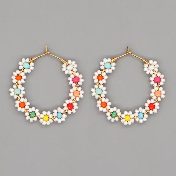 hoop & huggie go2boho white daisy earring miyuki beads colorful flower ear ring statement earrings for women 2021 summer handmade jewelry, Golden;silver
hoop & huggie go2boho white daisy earring miyuki beads colorful flower ear ring statement earrings for women 2021 summer handmade jewelry, Golden;silver